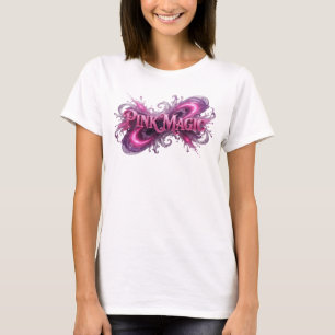 T-shirt Imprimé Rose Vibrant MAGIE ROSE