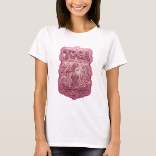 T-shirt Imprimé YOGA MOOD Rose Éblouissant