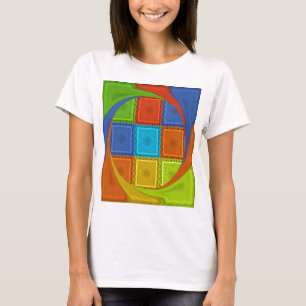 T-shirt Imprimer À damiers