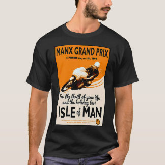 T-shirt Imprimer Manx Grand Prix Motorcycle Racing