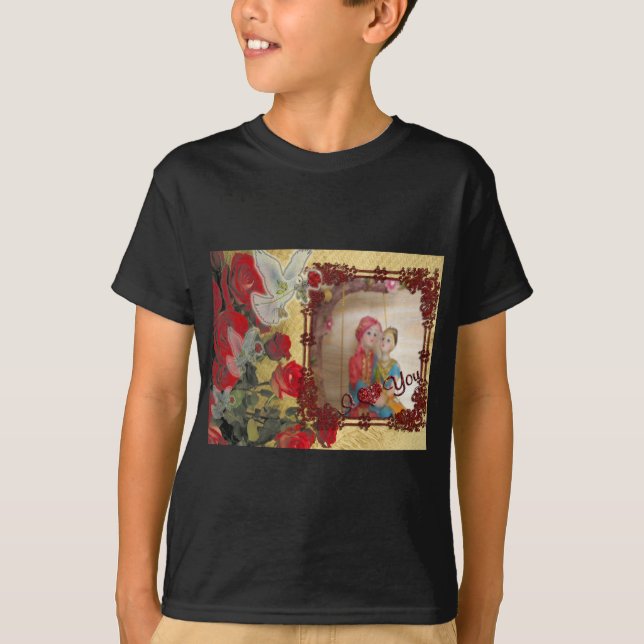 T-shirt Imprimer mariage Doll Portrait Graphique (Devant)