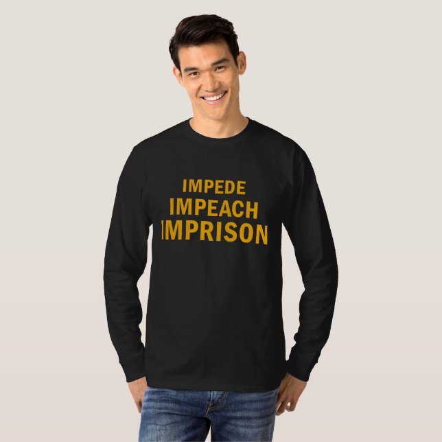 T-shirt Imputer, Imputer, Emprisonner (Devant entier)