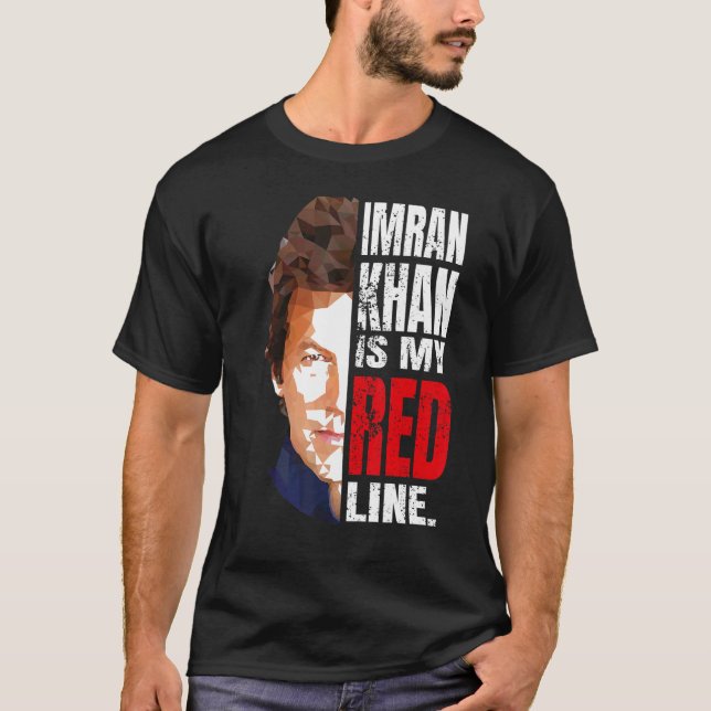 T-SHIRT IMRAN KHAN EST MON PREMIER MINISTRE DE LA LIGNE RO (Devant)