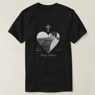 T-shirt In Love Mémoire Croix forme coeur