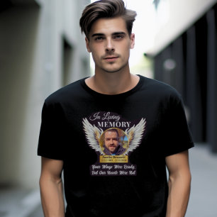 T-shirt In Love Memory Angel Wings Photo Memorial