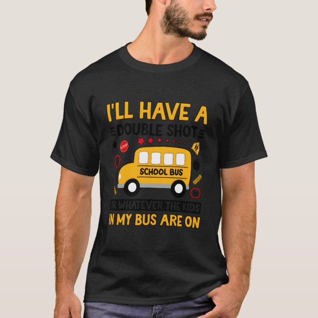 T-shirt In My Bus Monitor School Bus Monitor (Devant)