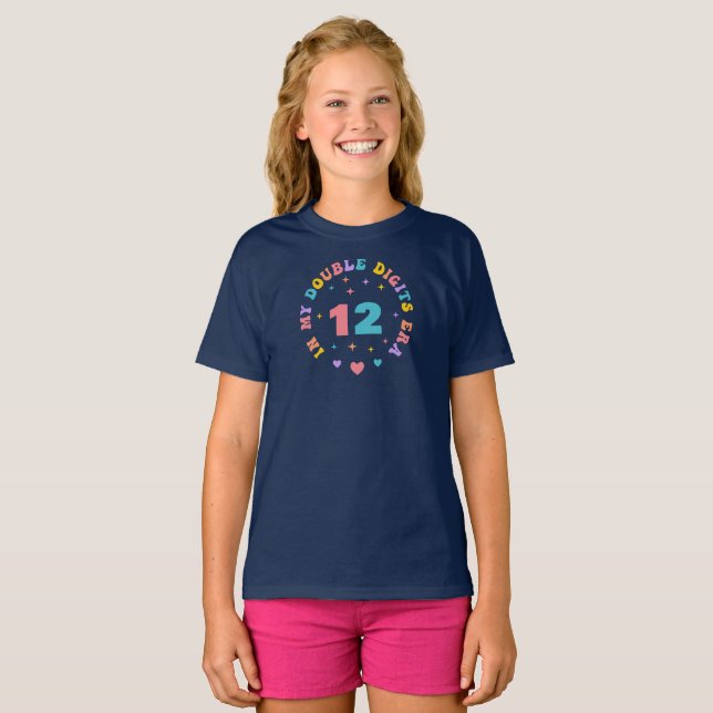T-shirt In My Double Digits Era Custom Age (Devant entier)