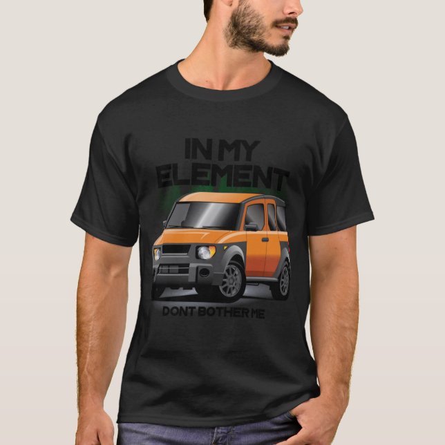 T-shirt In My Element Tangerine (Devant)
