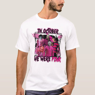 T-shirt In October We Wear Pink, Horror Character Wear Pin