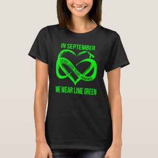 T-shirt In September We Wear Lime Green Spinal Cord Injury