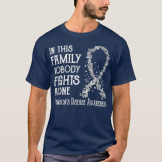 T-shirt In This Family Nobody Fights Alone Parkinsons