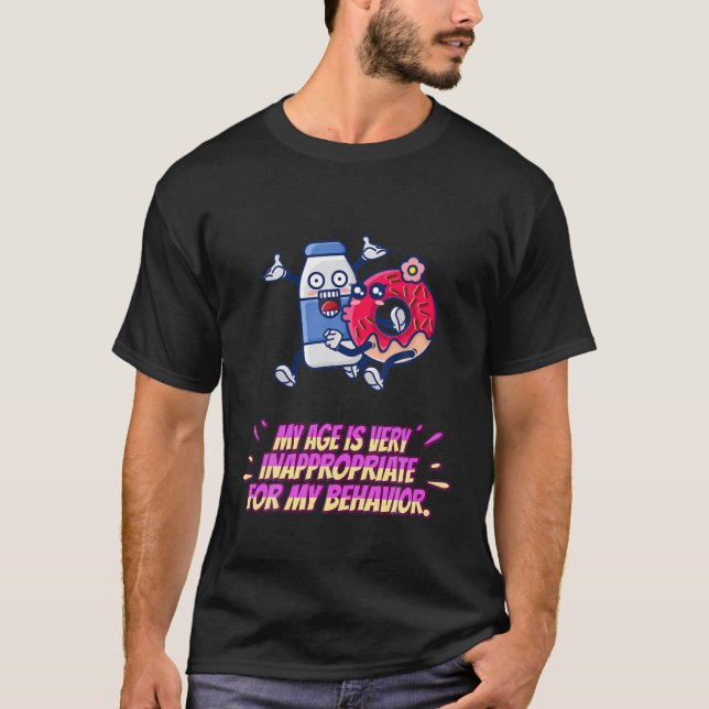 T-shirt Inapproprié Pour Mon Comportement Drôle Dire Humou (Devant)
