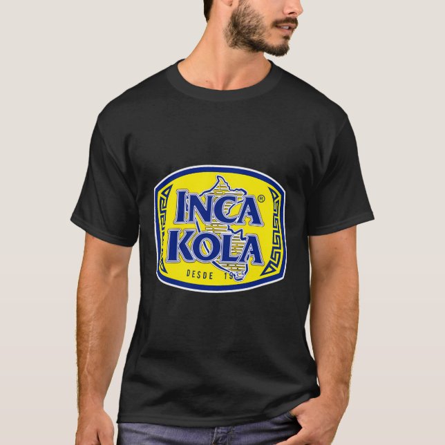 T-shirt Inca Kola T Shirt Pérou Golden Kola Bubblegum Crem (Devant)