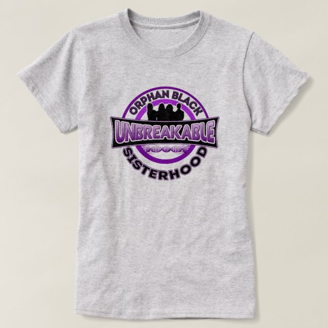 T-shirt incassable noir orphelin de fraternité (Design devant)