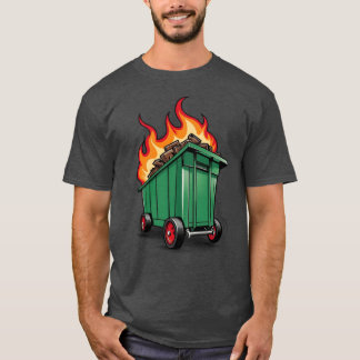 T-shirt Incendie de la poubelle