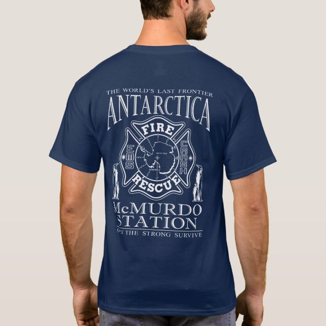 T-shirt Incendie de la station Antarctique McMurdo et Seco (Dos)