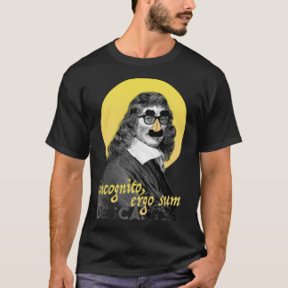 T-shirt Incognito Ergo Sum Descartes Version 1