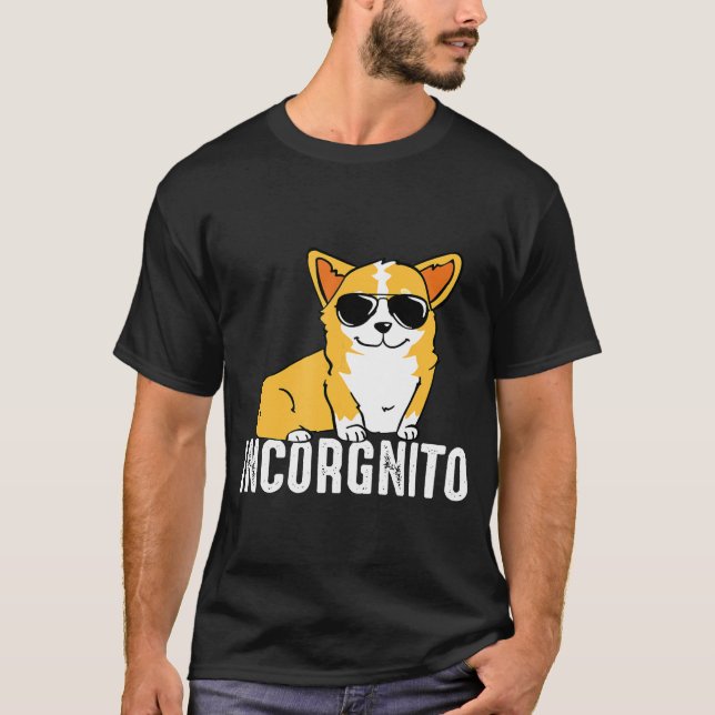 T-shirt Incorgnito Corgi Chien Tee (Devant)
