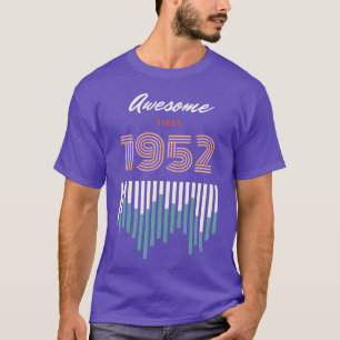 T-shirt Incroyable depuis 1952 70 ans amis d'anniversaire