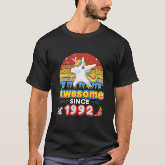 T-shirt Incroyable depuis 1992 28e anniversaire Licorne qu