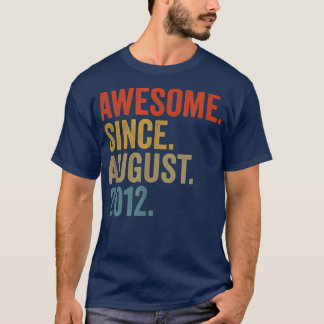 T-shirt Incroyable depuis août 2012 10e anniversaire vinta