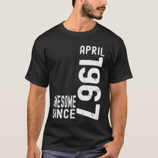 T-shirt Incroyable depuis avril 1967, Né en avril 1967