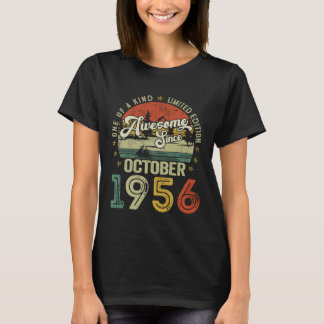 T-shirt Incroyable depuis octobre 1956 Vintage Rétro 69e N