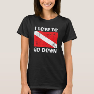 T-shirt Incroyable, j'adore descendre en apnée plongée sou