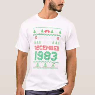 T-shirt Incroyable Noël Anniversaire 1983
