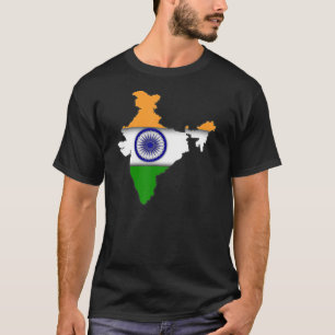 T-shirt Inde Couleurs du drapeau national Pays Indien Asia