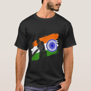 T-shirt Inde Cricket Drapeau Joueur entraîneur Jer