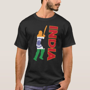 T-shirt Inde Cricket Inde Drapeau Inde Cricket Équipe indi