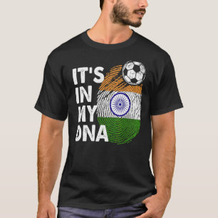 T-shirt Inde Dans Mon Équipe Drapeau Indien Adn Inde