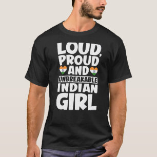 T-shirt Inde Drapeau Fiers Indiens Hommes & Femmes