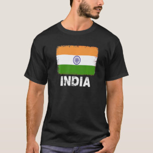 T-shirt Inde Drapeau Soutien Indiens Femmes Hommes Hommes