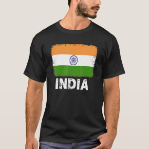T-shirt Inde Drapeau Soutien Indiens Femmes Hommes Hommes