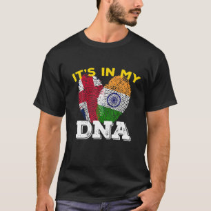 T-shirt Inde Fier Jour du Drapeau Hindi DNA Ashoka Chakra 