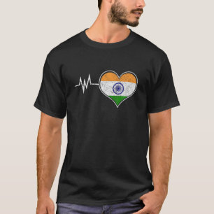 T-shirt Inde Fier Jour du Drapeau Hindouisme Ashok Chakra 