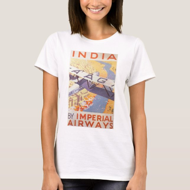 T-shirt Inde par Imperial Airways (Devant)