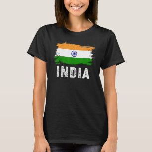 T-shirt Inde vintage Drapeau Fierté de la famille indienne
