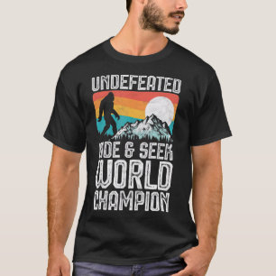 T-shirt Indéfectible Cacher et Rechercher Champion du Mond