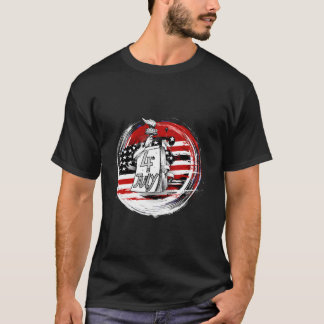 T-shirt Indépendance 4 juillet de style coloré