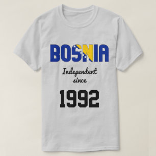 T-shirt Indépendance du drapeau de Bosnie-Herzégovine