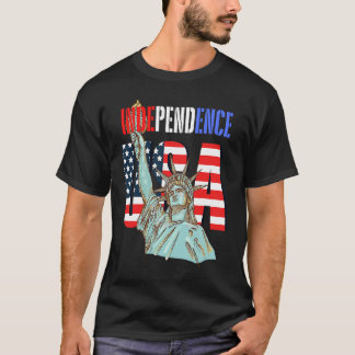 T-shirt Independence USA America Patriotic Statue of Liber