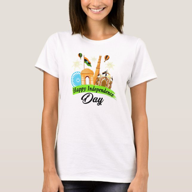 T-shirt India Independence Day August 15 2021 (Devant)