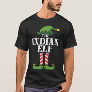 T-shirt Indian Elf Matching Family Group Christmas Party P