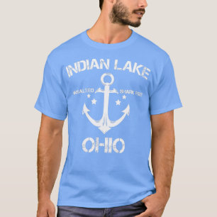 T-shirt INDIAN LAKE OHIO Funny Fishing Camping été cadeau