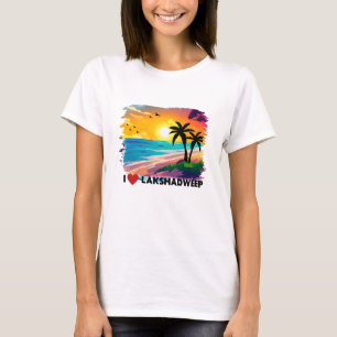 T-shirt Indian Lakshadweep beach Vacation Tee, India Vacay