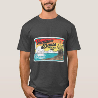 T-shirt Indiana Dunes National Park Retro Vintage 80 ans