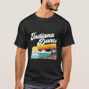 T-shirt Indiana Dunes National Park Retro Vintage 80'S Lon